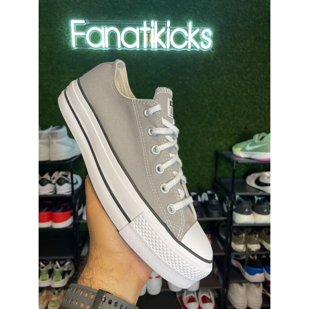 Converse CTAS Platform OX Womens Size 11 Shoes Gray White Classic Casual A07573F